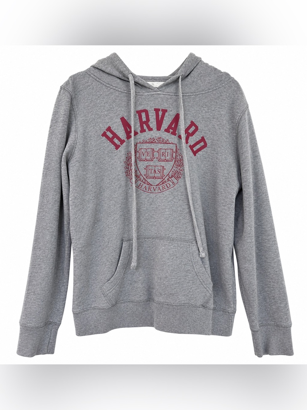 Harvard University Red Shirt Gray Hoodie Size Large